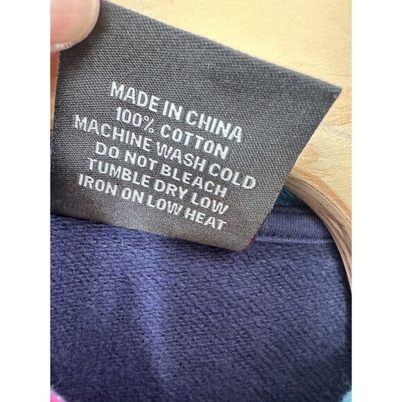 Teddy Fresh X Looney Tunes retro Embroidered Color Block Hoodie Sweatshirt XS - Picture 6 of 11